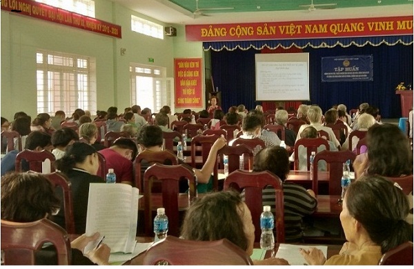 Hội Nông dân thị xã Hoà Thành phối hợp tổ chức tập huấn nâng cao vai trò, trách nhiệm của cán bộ, hội viên, nông dân cơ sở về công tác bình đẳng giới và phòng, chống bạo lực gia đình năm 2020
