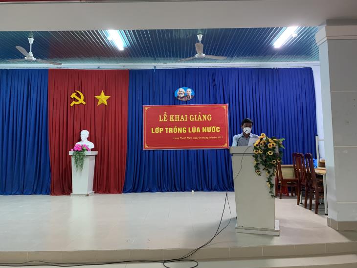 Xã Long Thành Nam, Thị xã Hòa Thành: khai giảng lớp dạy nghề trồng lúa VietGAP