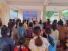 Chị Tôn Nữ Kim Thanh, Phó Khoa Chăm sóc sức khỏe sinh sản TTYT thị xã Hòa Thành thông  tin chính sách DS KHHGĐ, chăm sóc sức khỏe sinh sản và chăm sóc trẻ sơ sinh tại nhà cho hội viên phụ nữ dân tộc Khmer