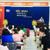Ông Nguyễn Hữu Huy - Phó Trưởng phòng GD-ĐT thị xã Hòa Thành triển khai nội dung Hội nghị
