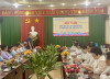 Bí thư Thị ủy, Trần Văn Khải phát biểu tại buổi làm việc