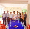 Lãnh đạo thăm và chúc lễ Sen Dolta đồng bào dân tộc Khmer ấp Trường An, xã Trường Tây