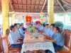 Lãnh đạo các đơn vị đến tham dự buổi lễ cầu Bông năm 2023 tại đình Long Thành