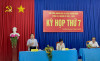 Quang cảnh kỳ họp thứ 7 HĐND xã Long Thành Nam khoá XII nhiệm kỳ 2021-2026