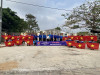 ĐTN phường Long Thành Trung phối hợp thực hiện công trình thanh niên “Tuyến đường cờ Tổ quốc”.