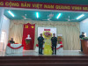 Lãnh đạo Hội cựu TNXP thị xã tặng hoa chúc mừng đại hội xã Trường Hòa lần thứ IV, nhiệm kỳ 2024 - 2029