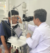 Trạm y tế phường Long Thành Trung phối hợp Trung tâm y tế thị xã Hoà Thành tổ chức chương trình khám mắt miễn phí