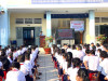Quang cảnh chương trình tuyên truyền pháp luật tại trường TH Lê Lai