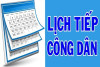 LỊCH TIẾP CÔNG DÂN THÁNG 08/2024