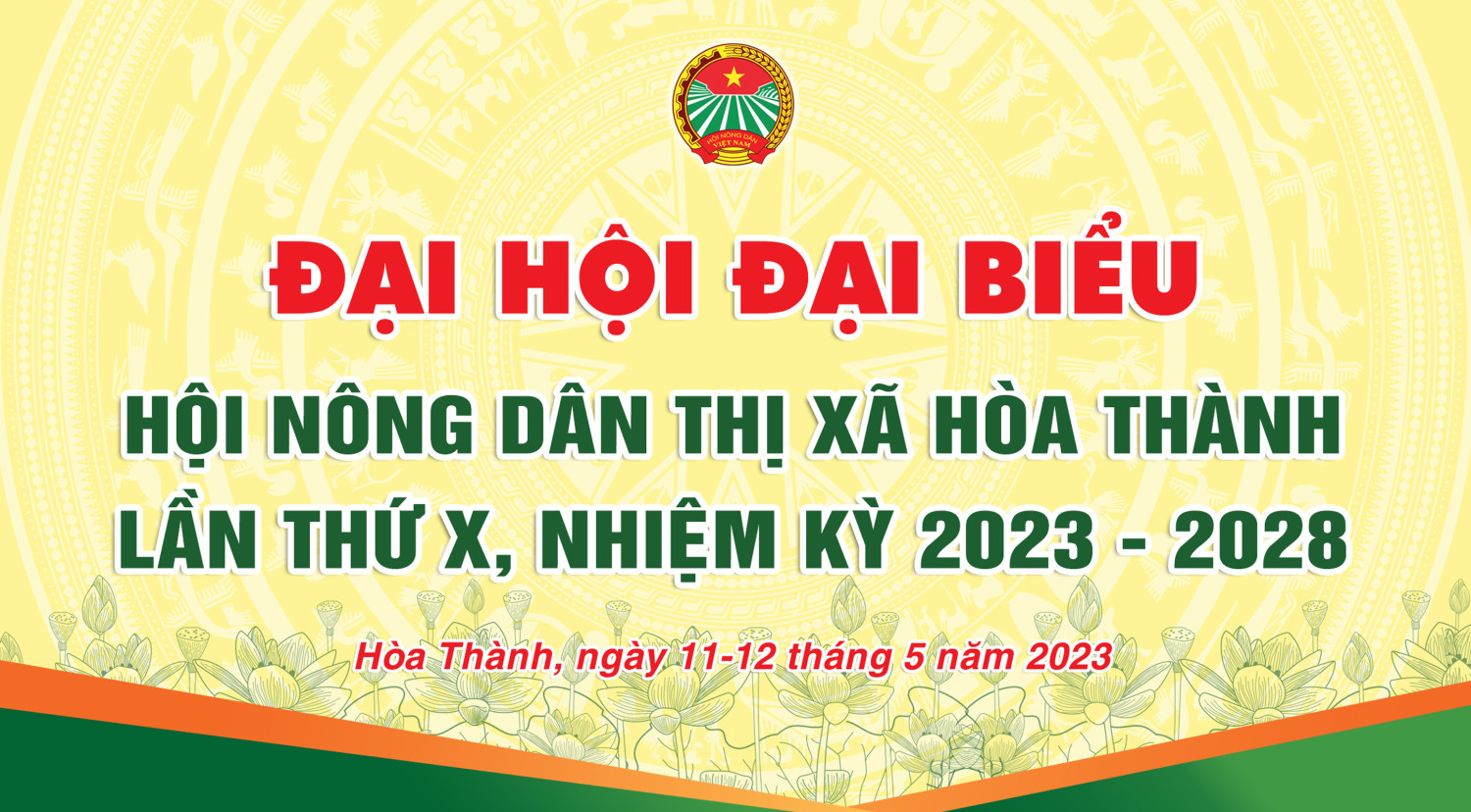 Ông Nguyễn Hoàng Đức tái đắc cử Chủ tịch Hội Nông dân thị xã Hoà Thành, nhiệm kỳ 2023 – 2028