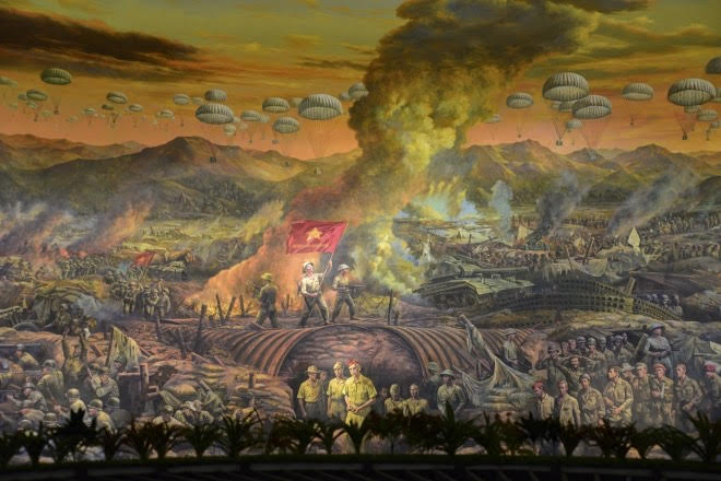 Bức tranh Panorama-tái hiện toàn cảnh Chiến dịch Điện Biên Phủ